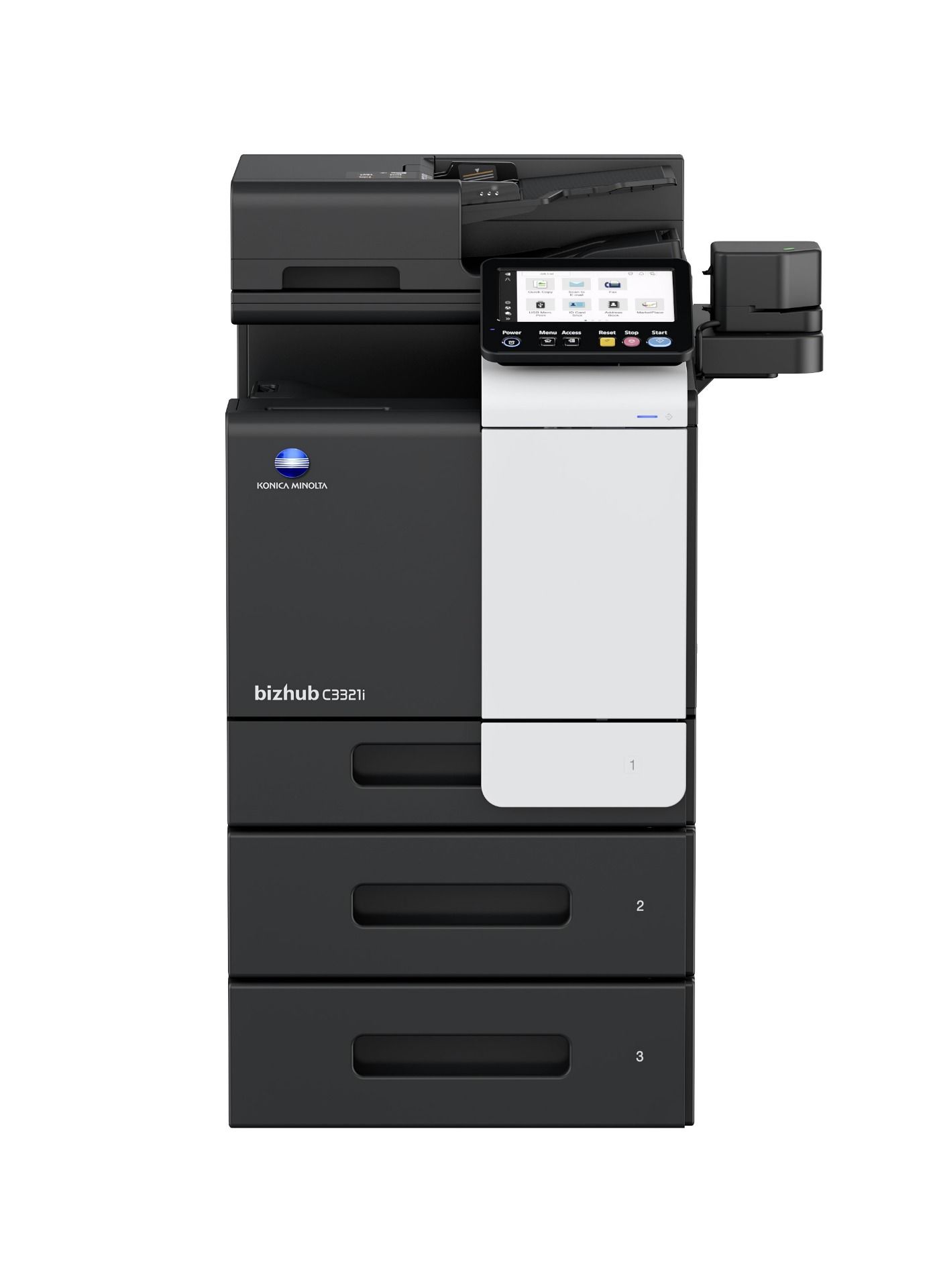 Konica Minolta bizhub C3321i printer voor rouwdrukwerk