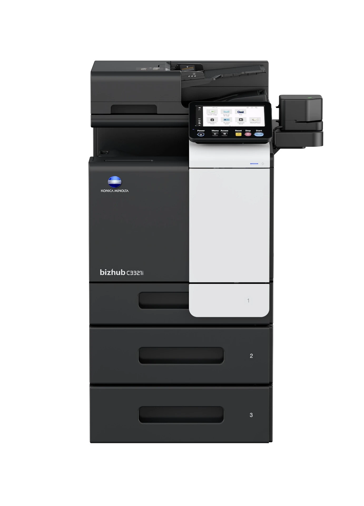 Konica Minolta bizhub C3321i printer voor rouwdrukwerk